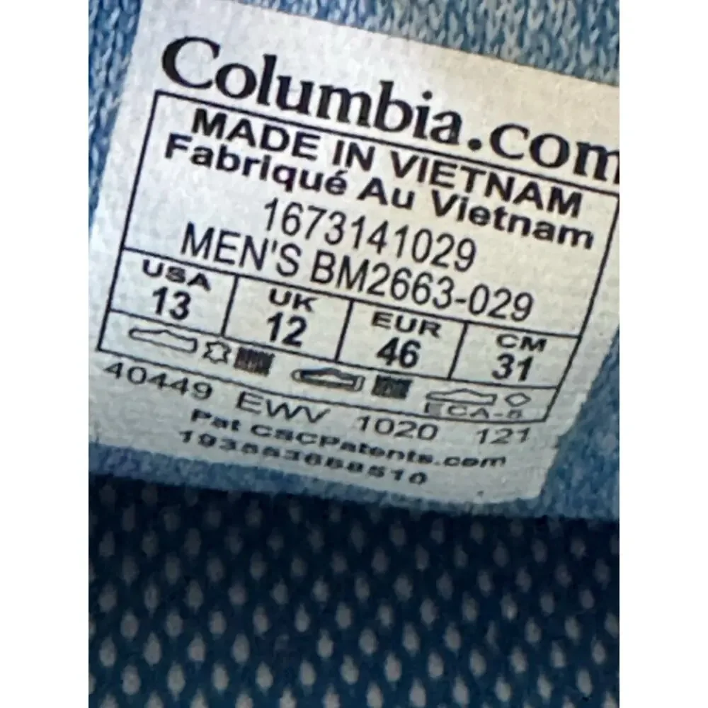 Columbia Mens 13 PFG Bahama Vent Slip-On Gray Boat Fishing Shoes